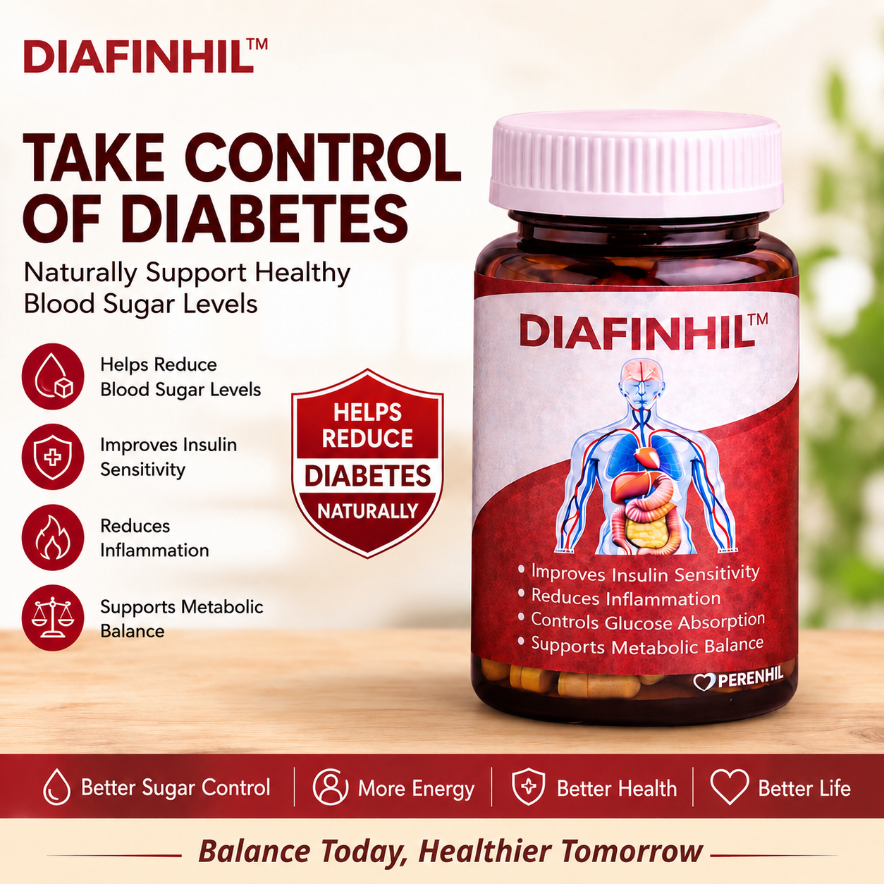 The importance of taking capsule Diafinhil by Perenhil
